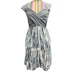 Converse One Star Gray Fit and Flare Dress 0982